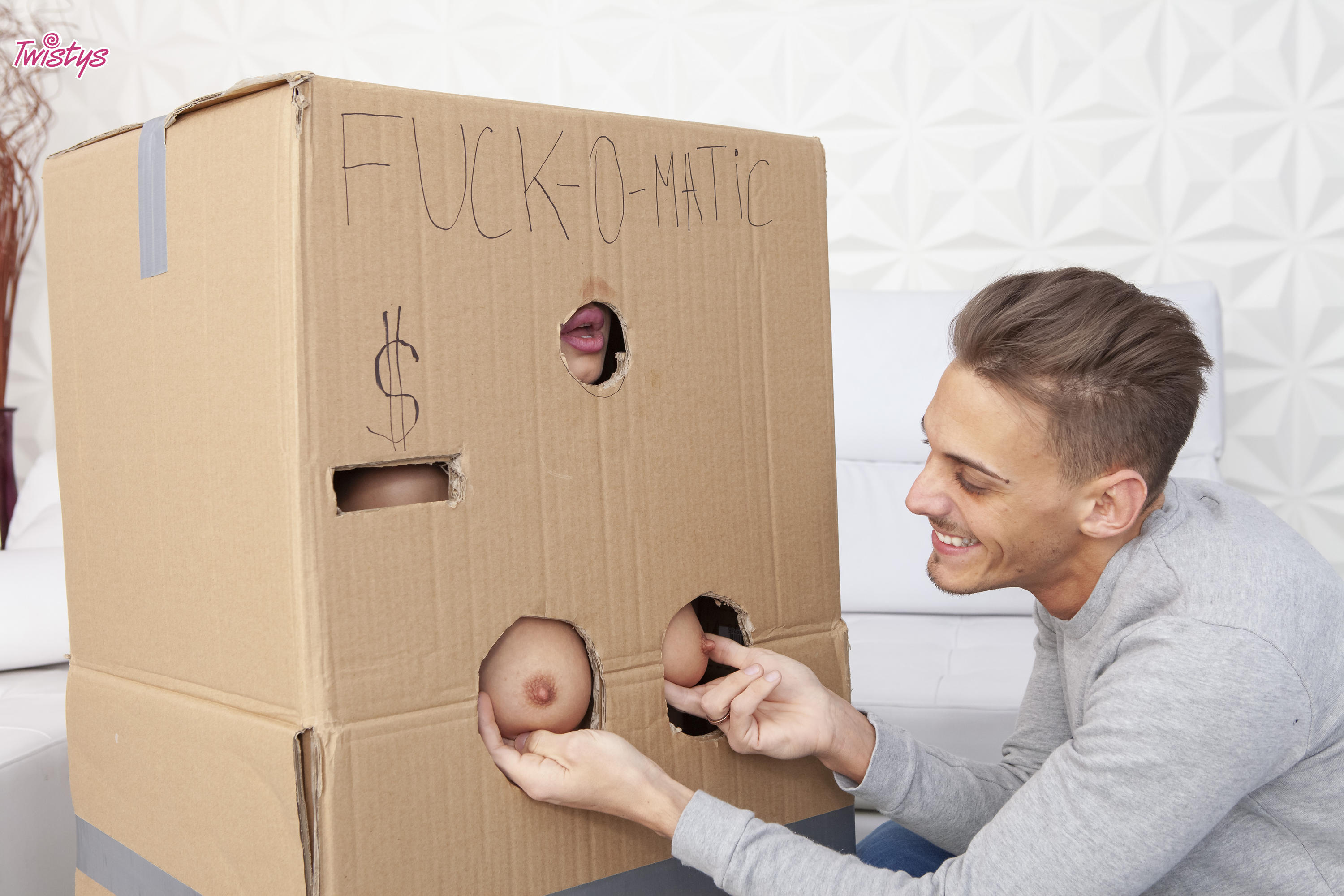 Makeshift Cardboard Gloryhole